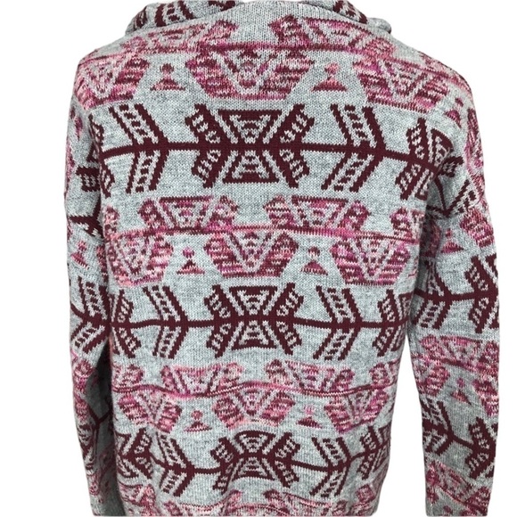 AMERICAN Eagle Outfitters Tribal Aztec Boho Super Soft Boho Sweater Hoodie - Picture 6 of 9